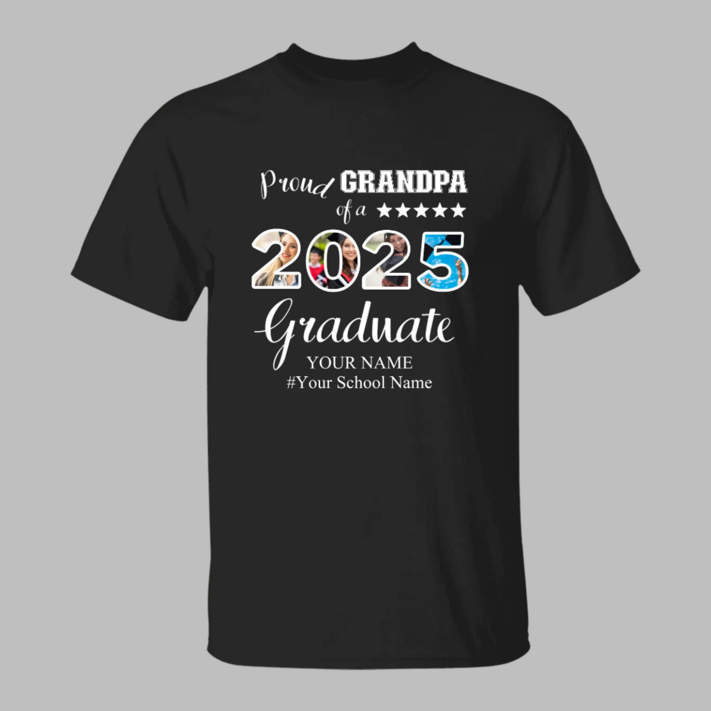 Personalized Photo 2025 Graduation Shirt - "Proud" Family Matching TShirts