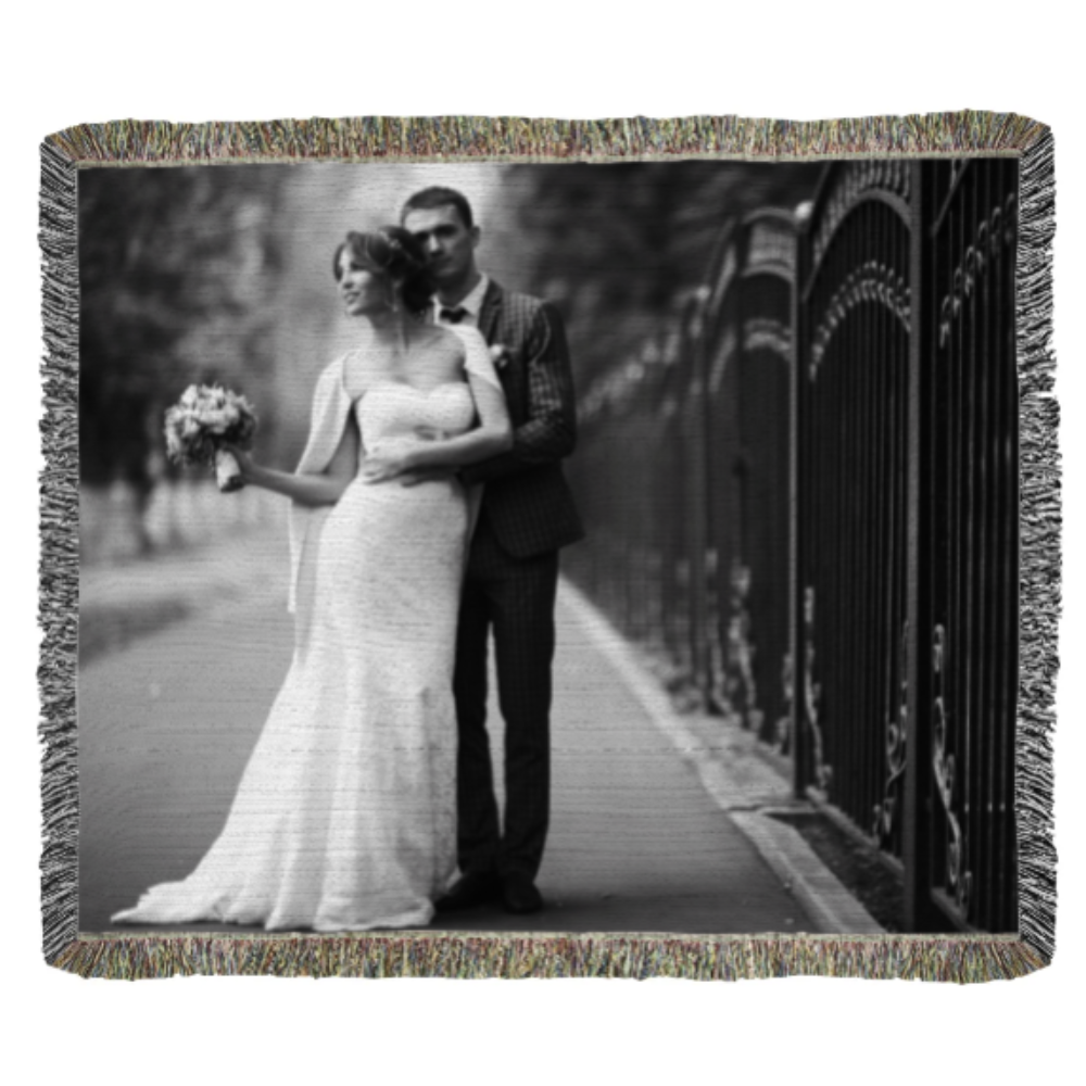 Custom Photo Family Heirloom Woven Blanket 60" x 50"