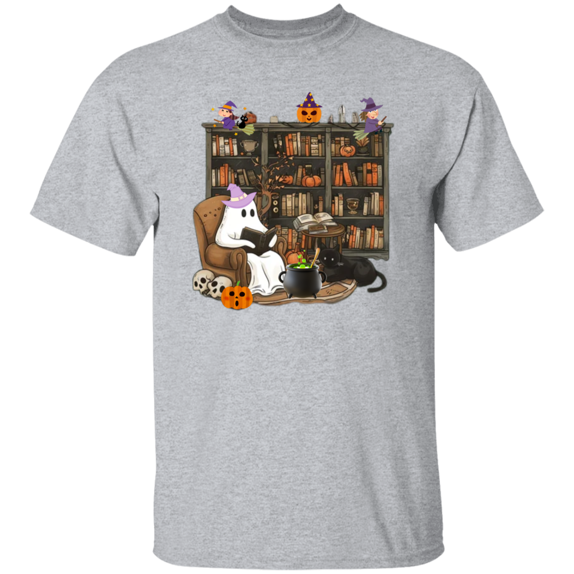 Boo-tiful Halloween Ghost Reading T-SHIRT