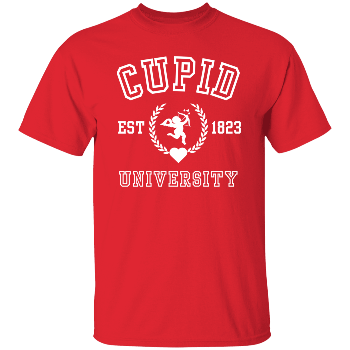 Cupid University T-Shirt| Sweatshirt| Hoodie-Valentine Day, Birthday or any Occasion. Get Ten Percent Off When Buying Two Or More