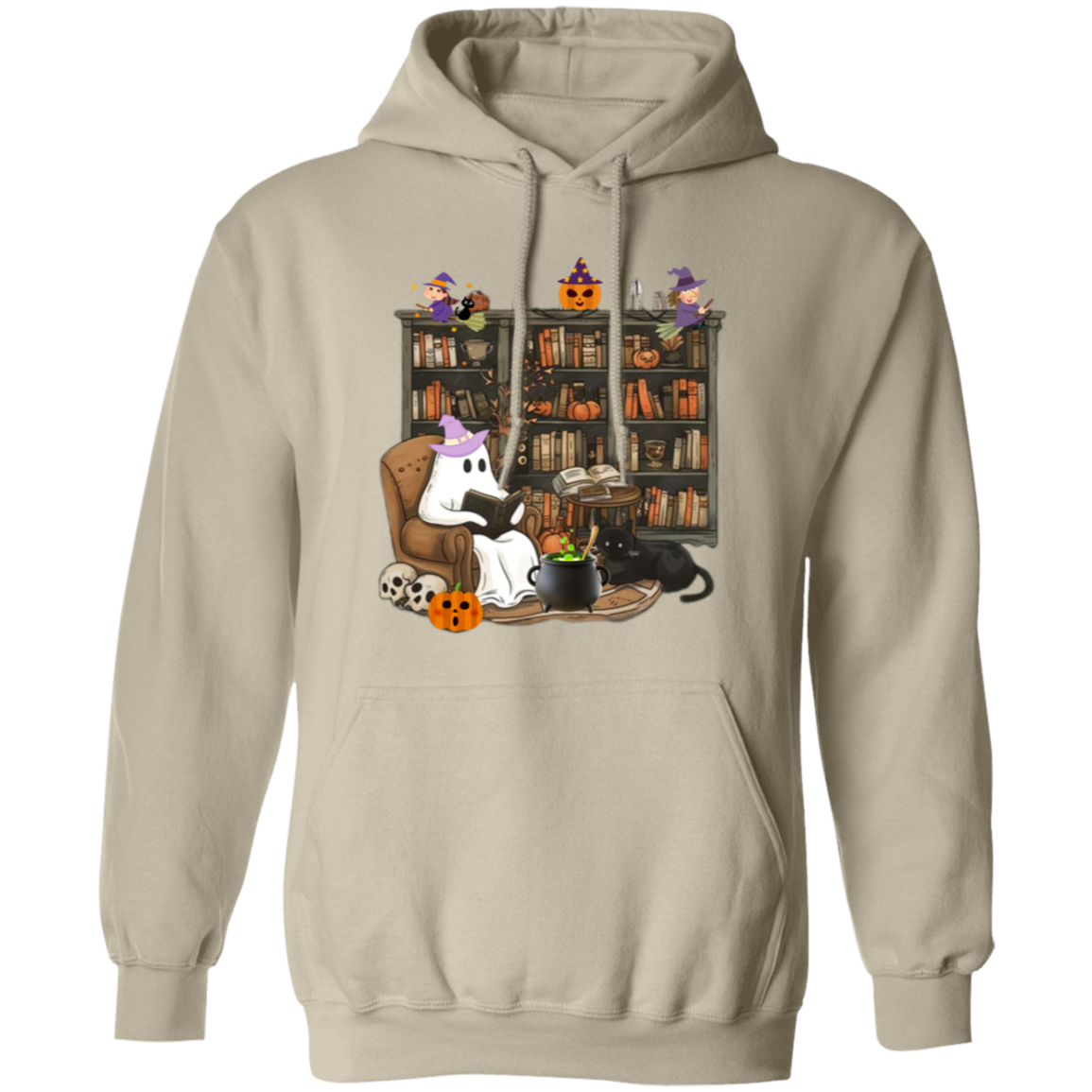 Boo-tiful Halloween Ghost Reading Sweatshirt| Hoodie