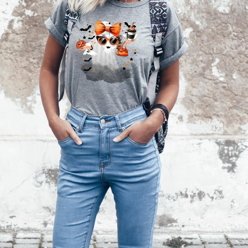 Mrs. Halloween Boojie Ghost T-Shirt