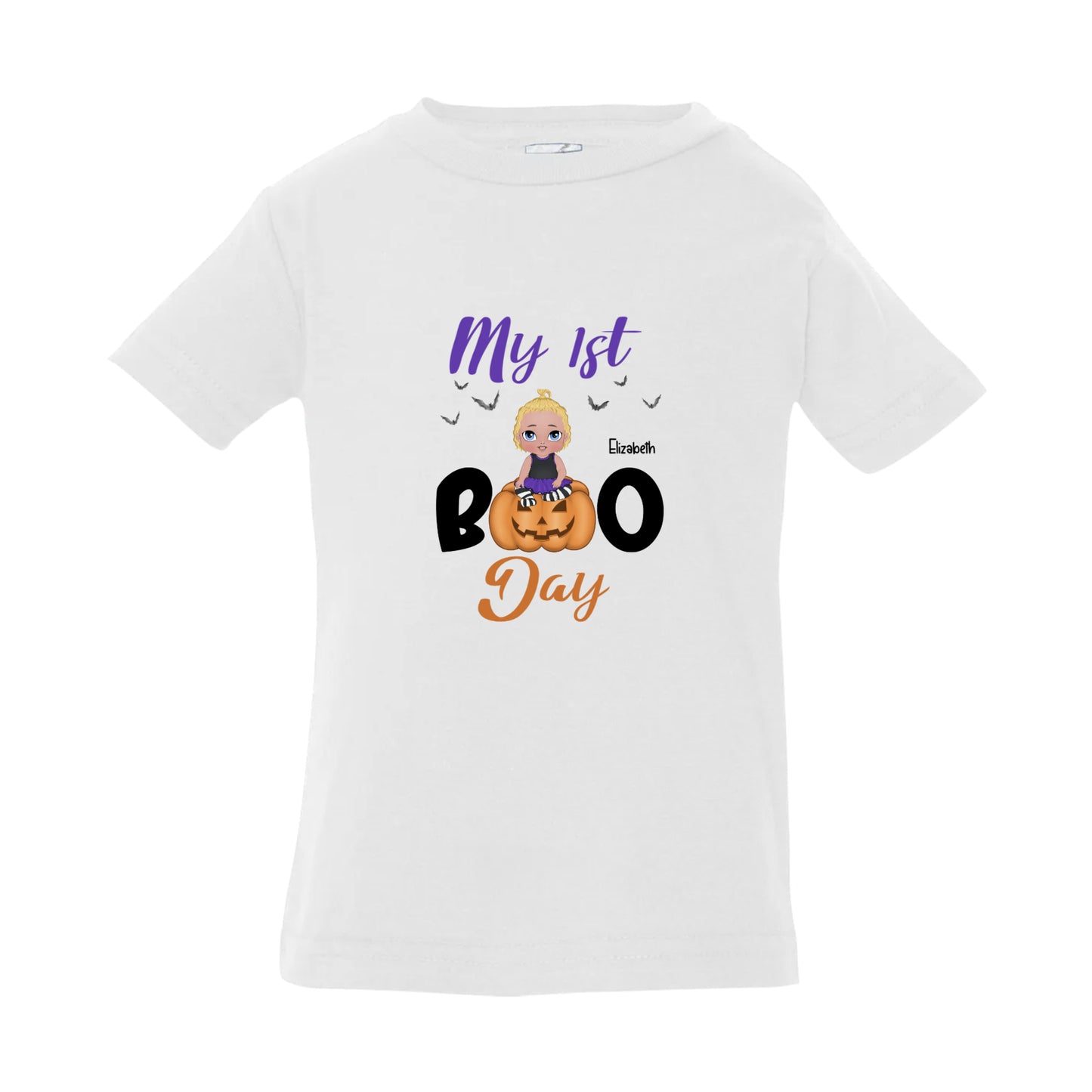 My 1st Boo Infant Jersey Personalized Halloween T-Shirt