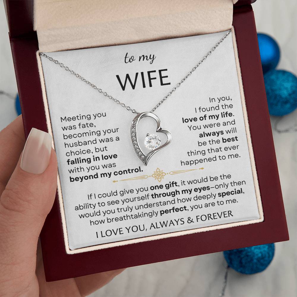 To My Beautiful Wife - Perfect - Forever Love Necklace Set GET 50% OFF AND FREE SHIPPING