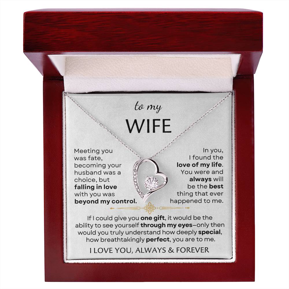 To My Beautiful Wife - Perfect - Forever Love Necklace Set GET 50% OFF AND FREE SHIPPING