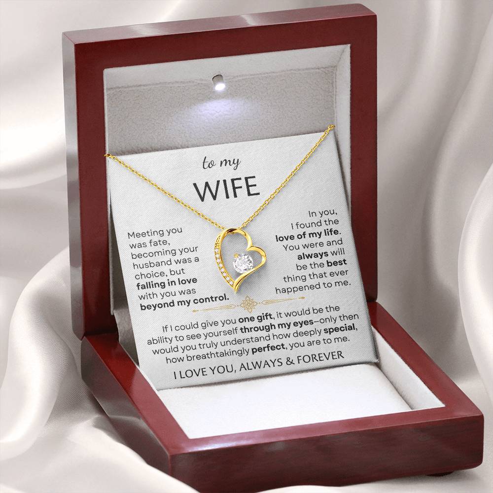 To My Beautiful Wife - Perfect - Forever Love Necklace Set GET 50% OFF AND FREE SHIPPING