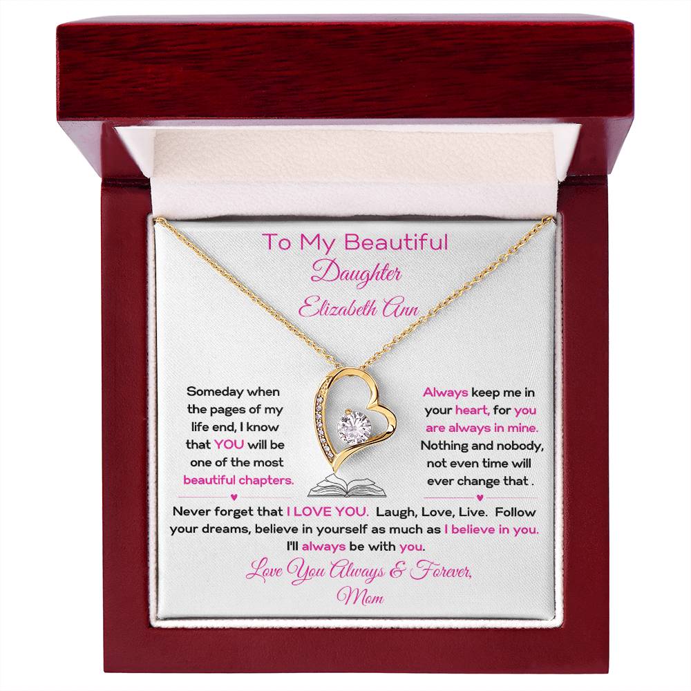 Daughter-Personalized-Always Be With You-Forever Love Necklace