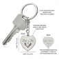 Engraved Heart PERSONALIZED Key Chain