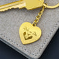 Engraved Heart PERSONALIZED Key Chain