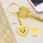 Engraved Heart PERSONALIZED Key Chain