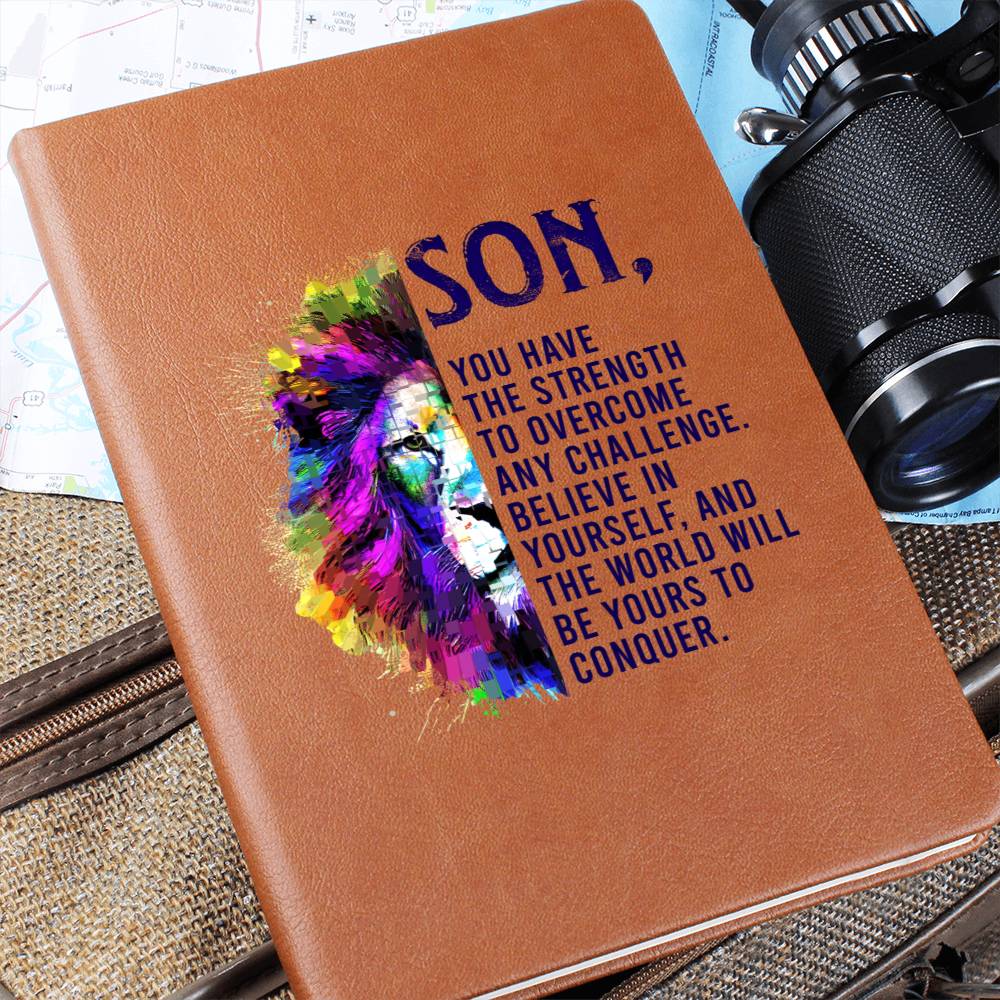 Son-Believe In Yourself- Graphic Leather Journal