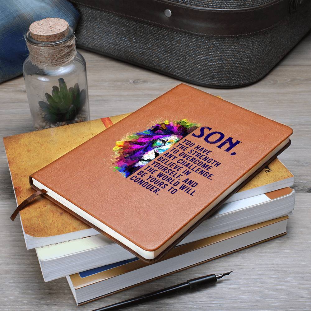 Son-Believe In Yourself- Graphic Leather Journal