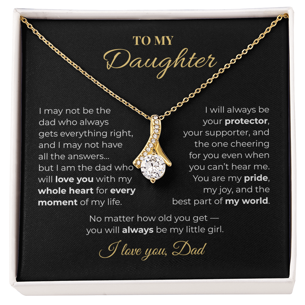 To My Daughter – Love, Dad | Heartfelt Necklace Gift Set