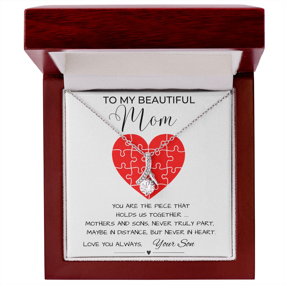 Gift For Mom from Son- Holds Us Together Necklace