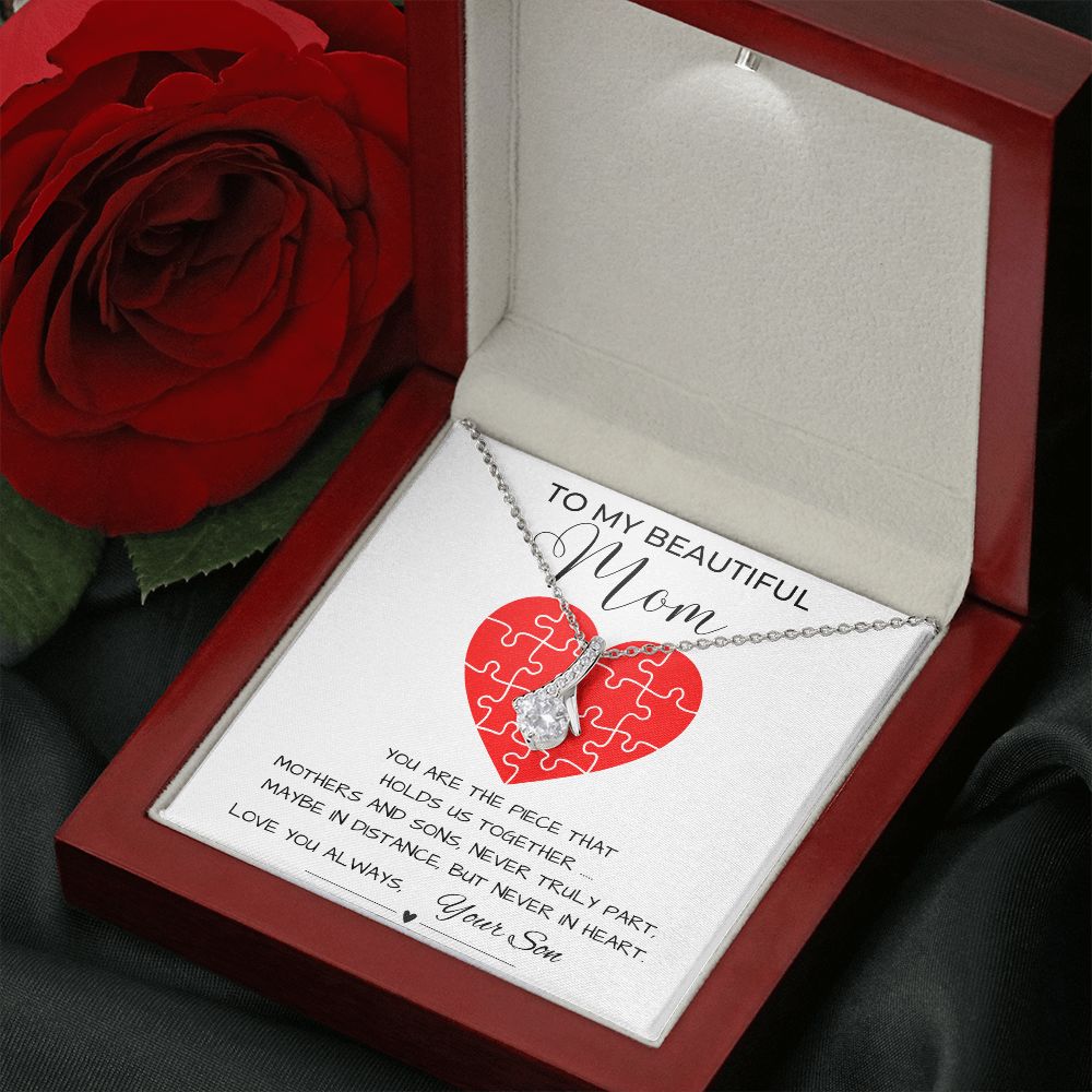 Gift For Mom from Son- Holds Us Together Necklace