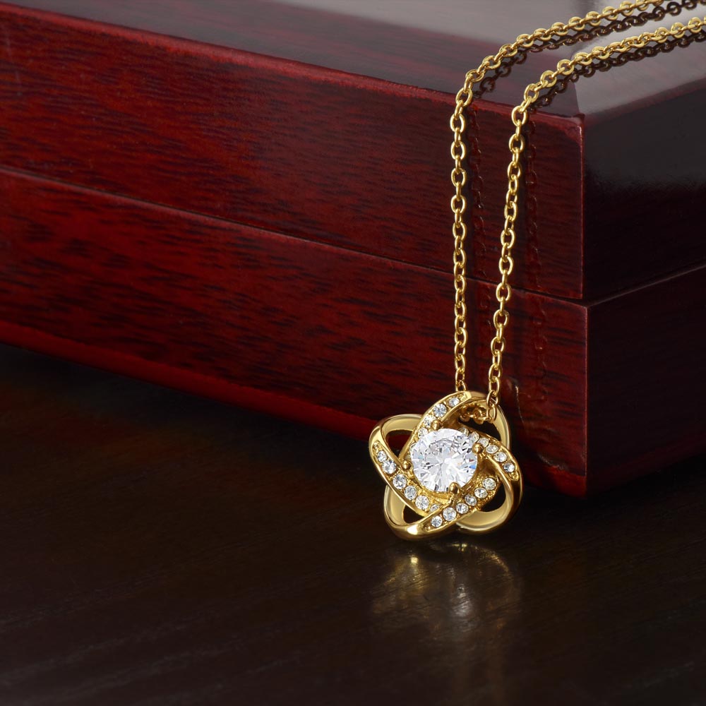 Beautiful Mom, Amazing Influence, Love Knot Necklace Gift Set, Mother's Day, Birthday Gift