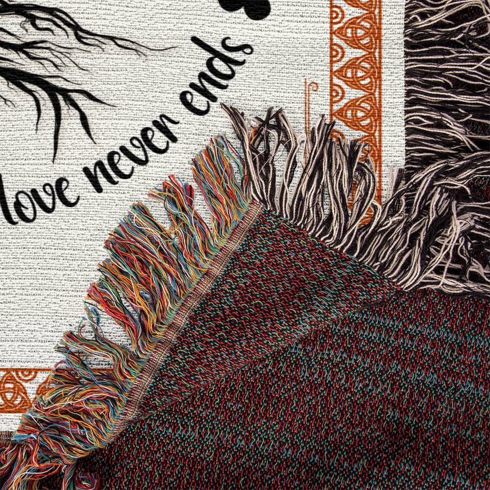 Beautiful Family Keepsake- Where Life Begins- Heirloom Woven Blanket