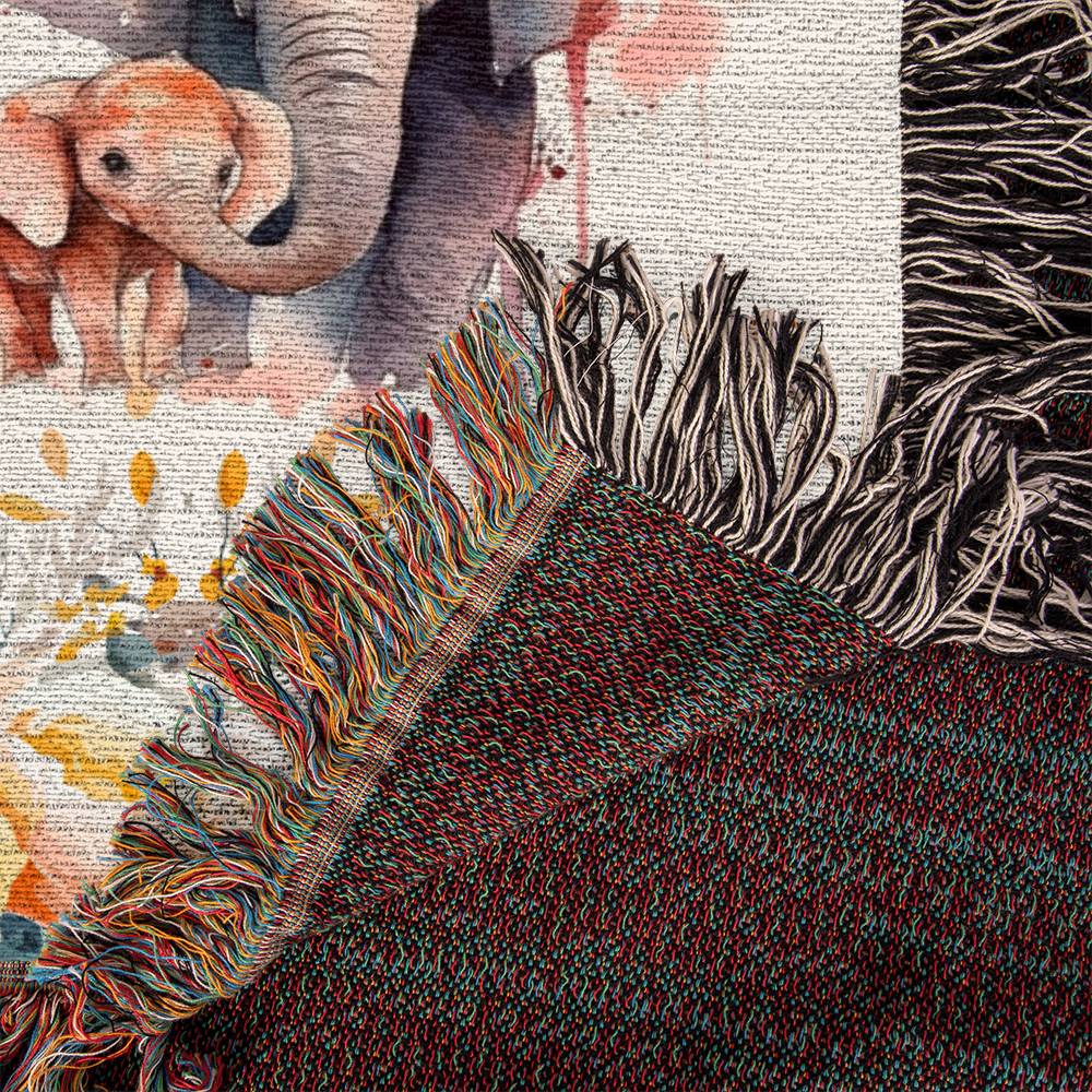 Gift for Grandma -We Love You-Beautiful Heirloom Woven Blanket