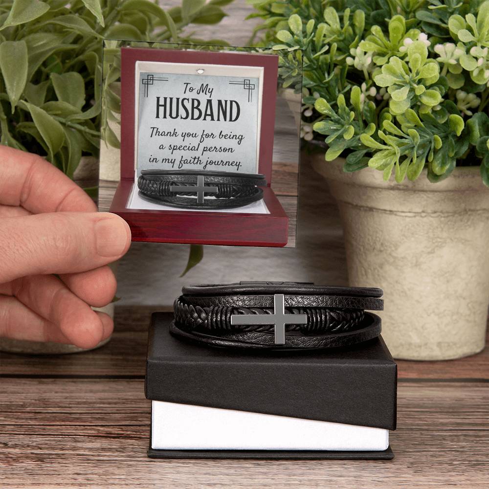 Faithful Husband-Cross Bracelet