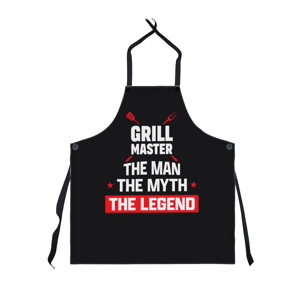 Grill Master-Dad Apron Birthday, Grilling Gifts for Papa, Husband, Son, Grandson