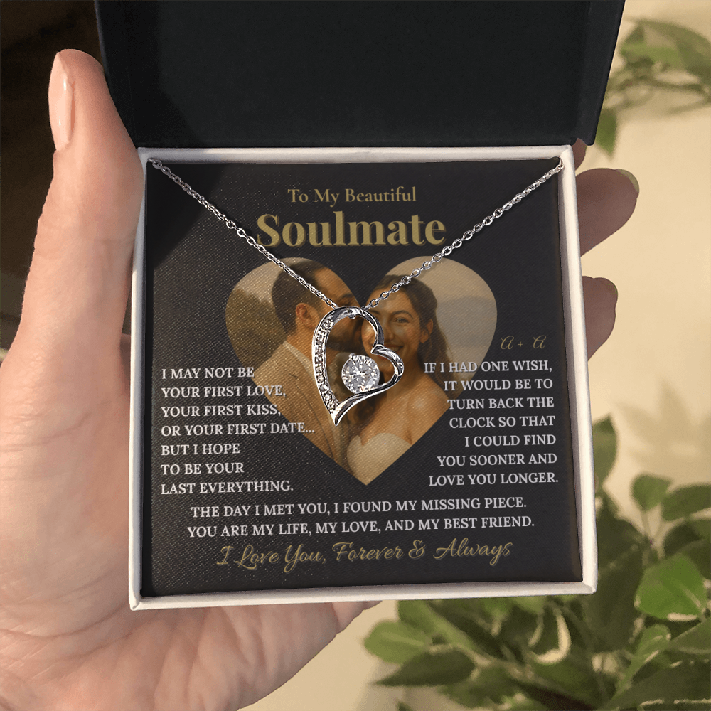 To My Beautiful Soulmate – Personalized Romantic Photo & Necklace Gift