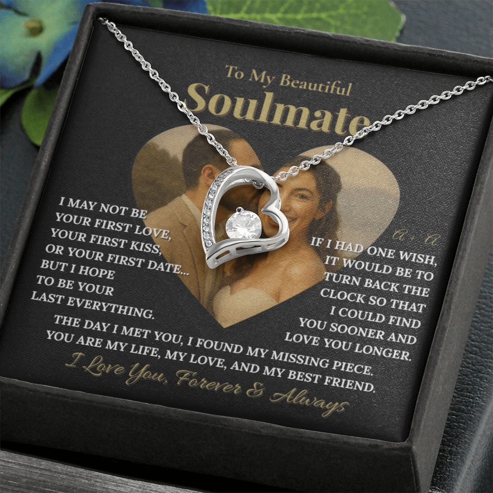 To My Beautiful Soulmate – Personalized Romantic Photo & Necklace Gift