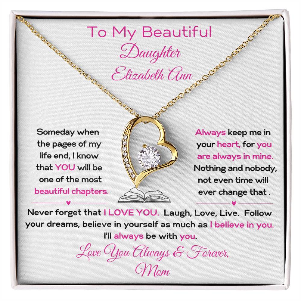 Daughter-Personalized-Always Be With You-Forever Love Necklace