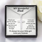 Gift For Dad-I Love You More Than Words Can Say-Cuban Link Chain Necklace