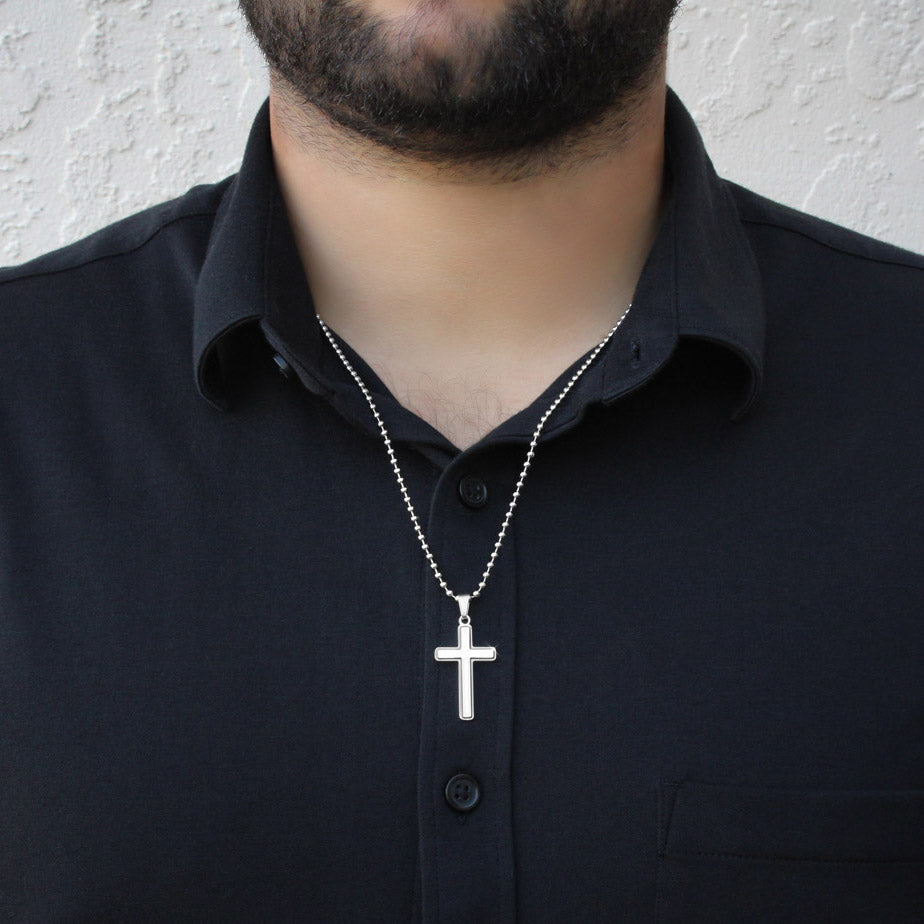 Gift For Son-Faith, Hope, Love- Cross Necklace