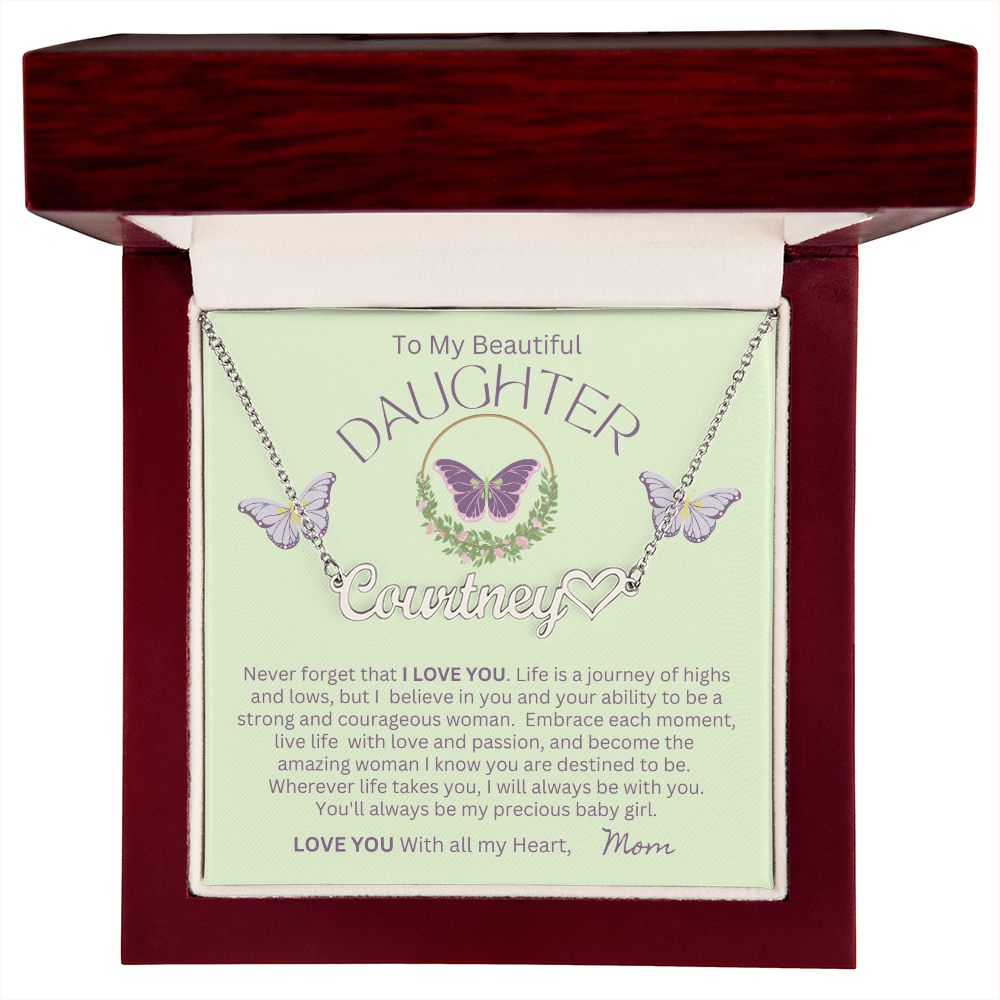Gift For Daughter-Journey Of Highs-Personalized Name Necklace