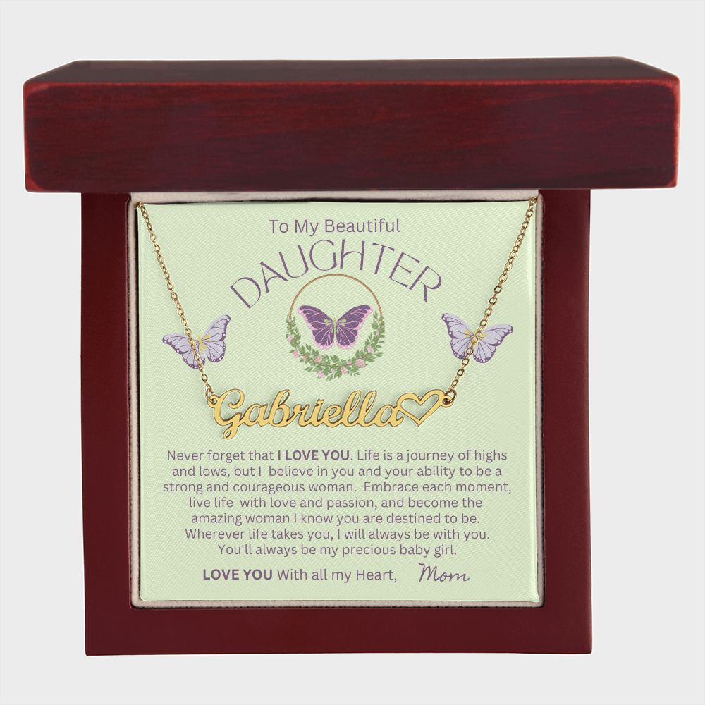 Gift For Daughter-Journey Of Highs-Personalized Name Necklace
