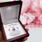 "New Mom" | Love, Kisses & Kicks|  Baby Feet Heart-shaped Necklace Gift for Pregnant Mothers