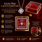 Beautiful Wife Love Knot Necklace With Eternal Rose Luxury Gift Box