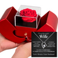 To My Beautiful Wife | Forever Love Necklace & Red Rose Gift Box
