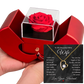 Romantic Heart Necklace for Wife – Anniversary, Birthday, or Christmas Gift with Rose Box