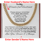 Personalized Gift For Husband-Mr Wonderful-Cuban Chain