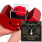 To My Daughter Necklace From Dad | Red Rose Gift Box