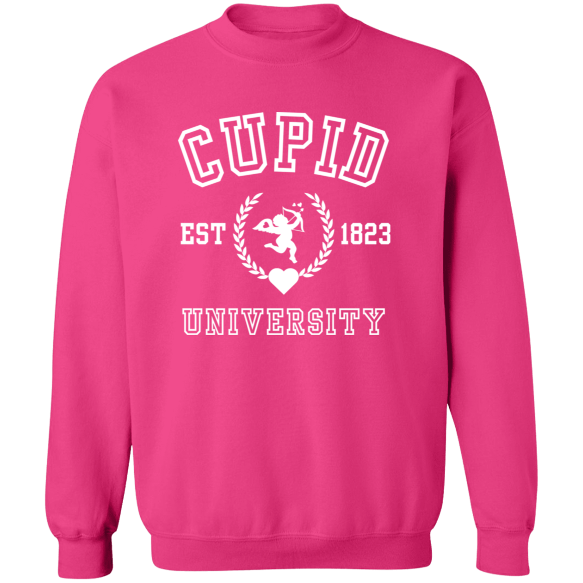 Cupid University T-Shirt| Sweatshirt| Hoodie-Valentine Day, Birthday or any Occasion. Get Ten Percent Off When Buying Two Or More