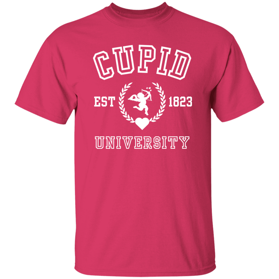 Cupid University T-Shirt| Sweatshirt| Hoodie-Valentine Day, Birthday or any Occasion. Get Ten Percent Off When Buying Two Or More