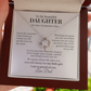 To My Daughter – Meaningful Love Knot Necklace From Dad