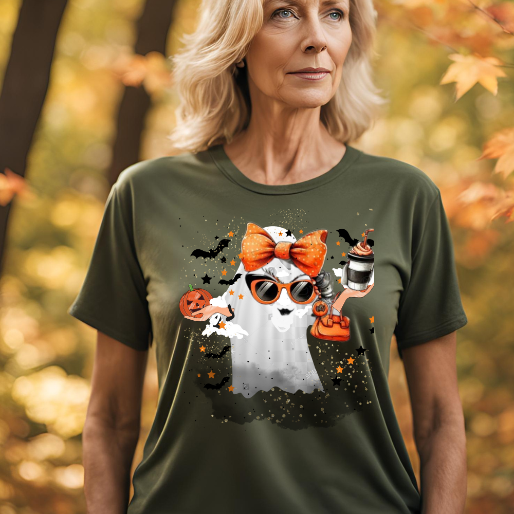 Mrs. Halloween Boojie Ghost T-Shirt