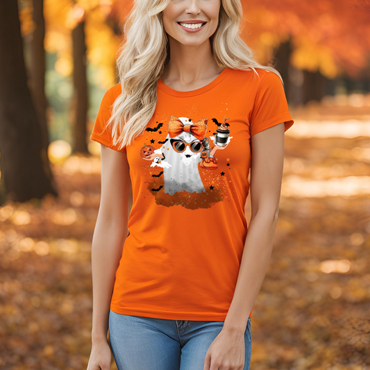 Mrs. Halloween Boojie Ghost T-Shirt