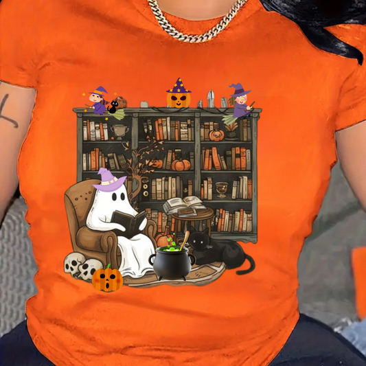 Boo-tiful Halloween Ghost Reading T-SHIRT