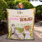 I'm Just A Girl Who Loves Horses- Personalized Heirloom Woven Blanket