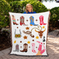 Cowgirl Dreams Multi Color Boots- Heirloom Woven Blanket- Western Home Decor