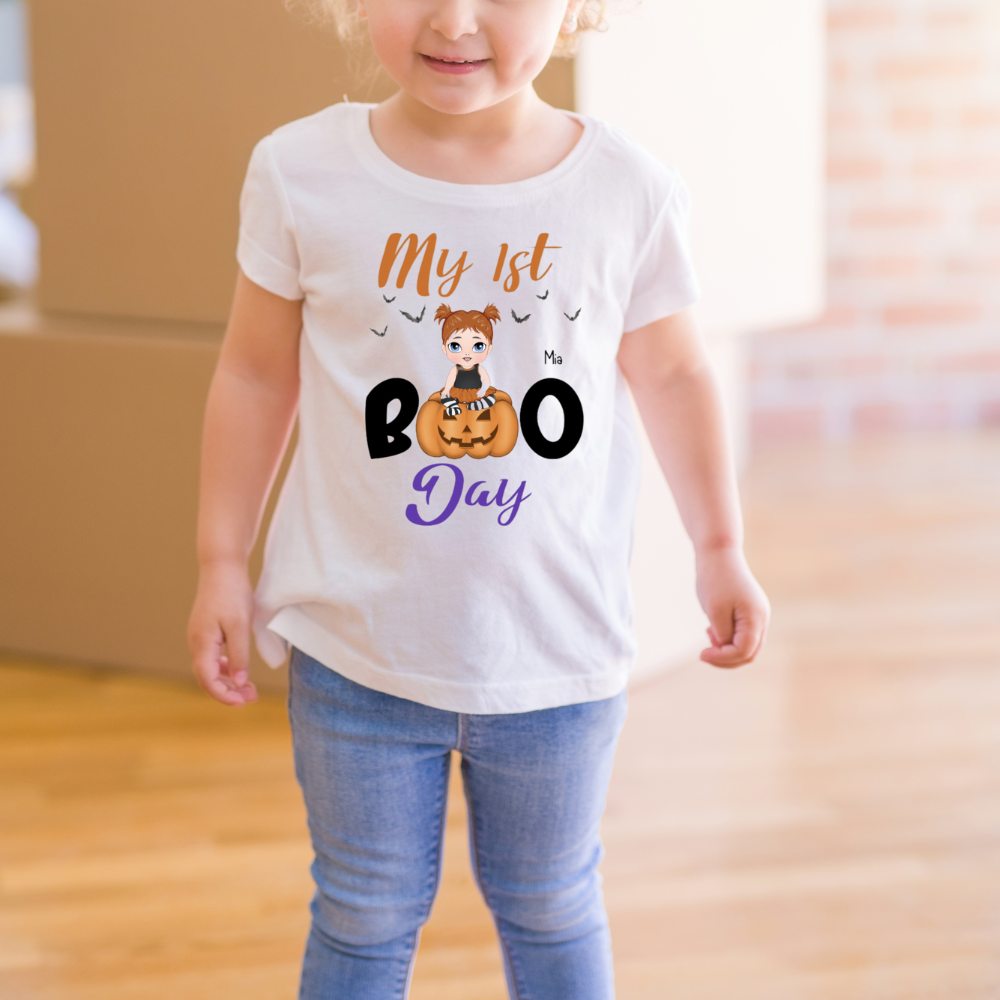 My 1st Boo Infant Jersey Personalized Halloween T-Shirt