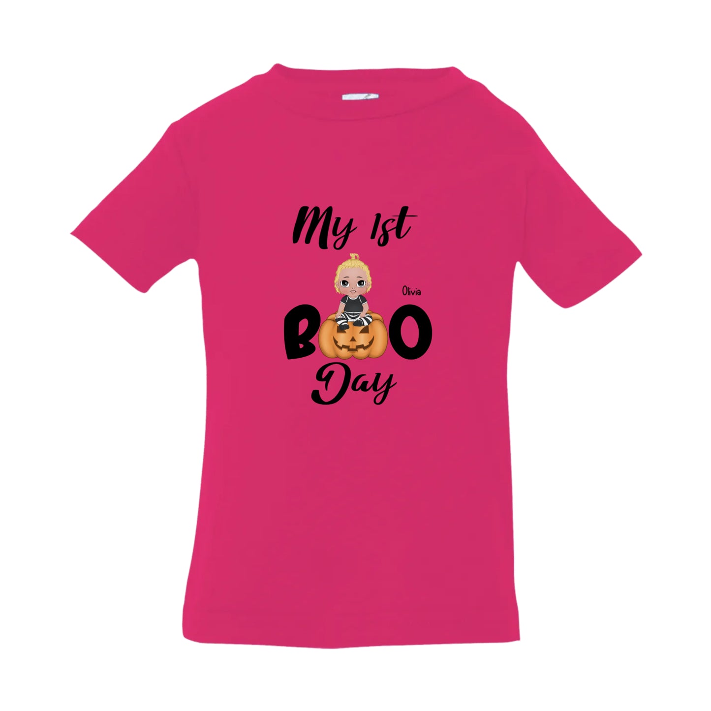 My 1st Boo Infant Jersey Personalized Halloween T-Shirt