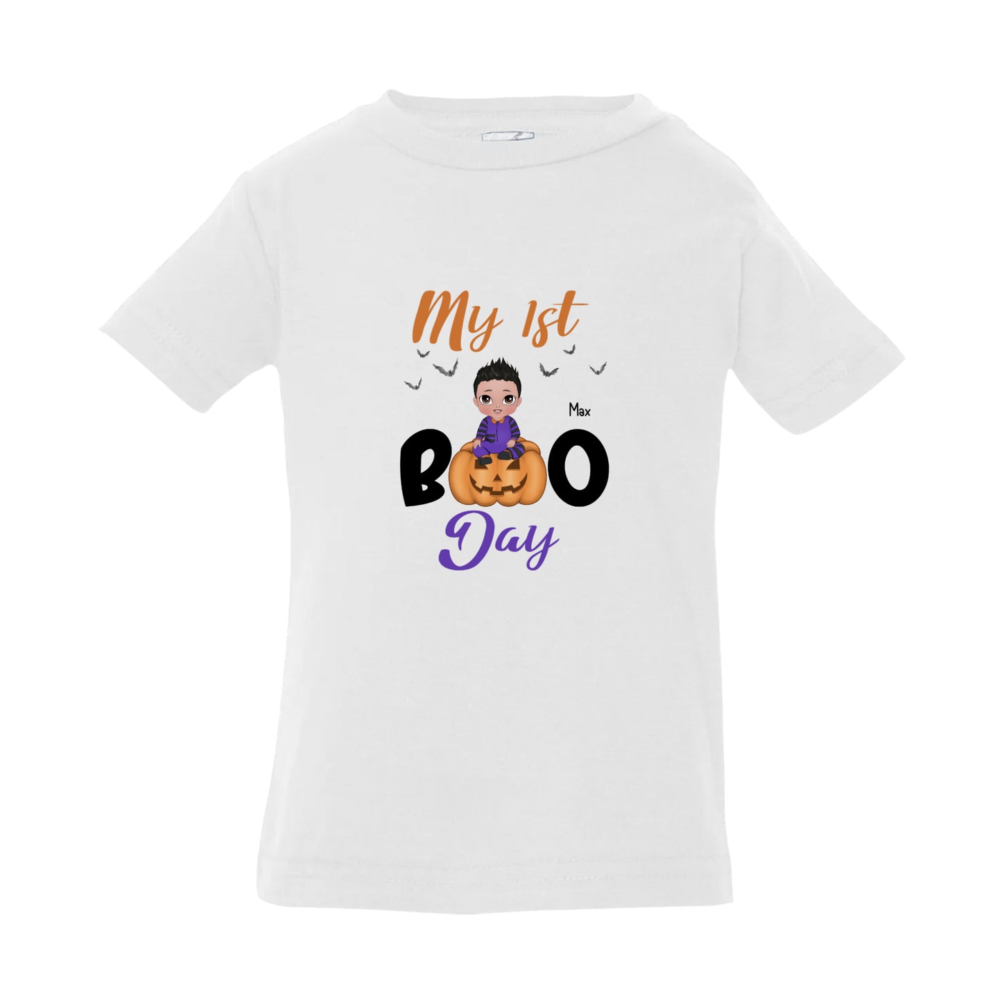 My 1st Boo Infant Jersey Personalized Halloween T-Shirt