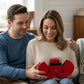 To My Beautiful Wife – Love Knot Necklace Gift Set with Red Heart Rose Box