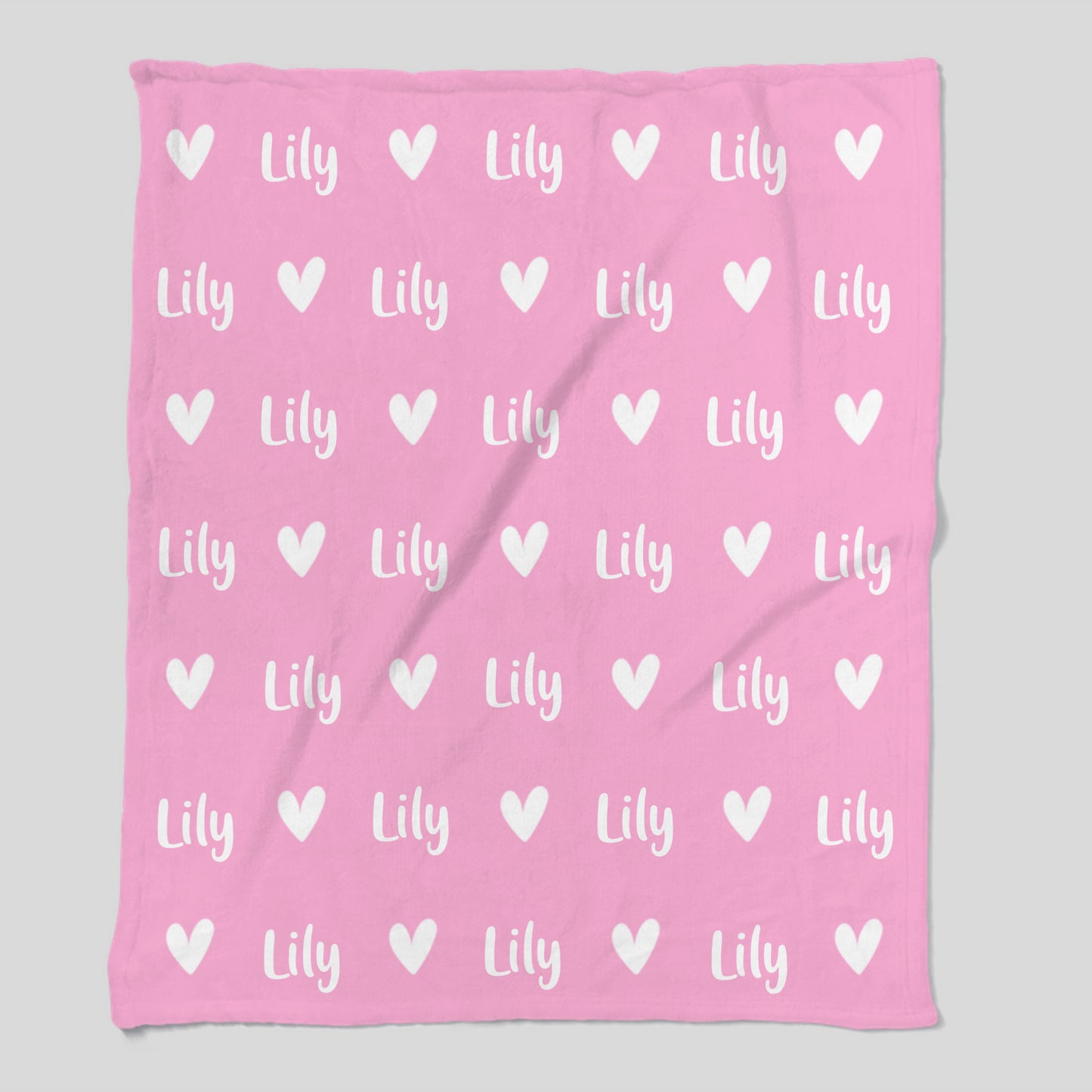 Personalized Cozy Heart Name Blanket- Perfect Gift for Christmas & Birthdays  Fleece Blanket – 50×60